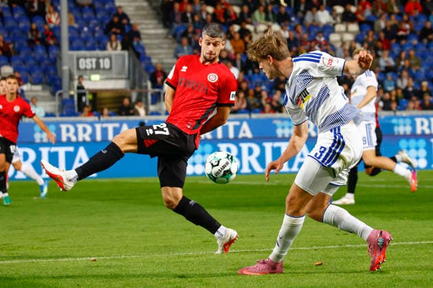 September 20, 2026, xavx, Soccer 3rd Division, SV Wehen Wiesbaden vs. MSV Duisburg, Jordy Gillekens (SV Wehen Wiesbaden), Frederik Christensen (MSV Duisburg), Wiesbaden