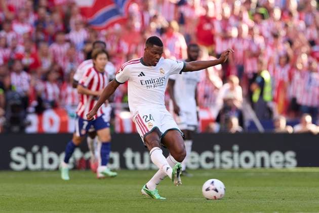 September 20, 2026, Madrid, Spain: Denzel Dumfries (Real Madrid CF) is seen in action during the LaLiga EA SPORTS 2026 2027 match between Atletico Madrid and Real Madrid CF..Final score: Atletico Madrid 2-1 Real Madrid CF. Madrid Spain - ZUMAs197 20260920_aaa_s197_206 Copyright: xFedericoxTitonex