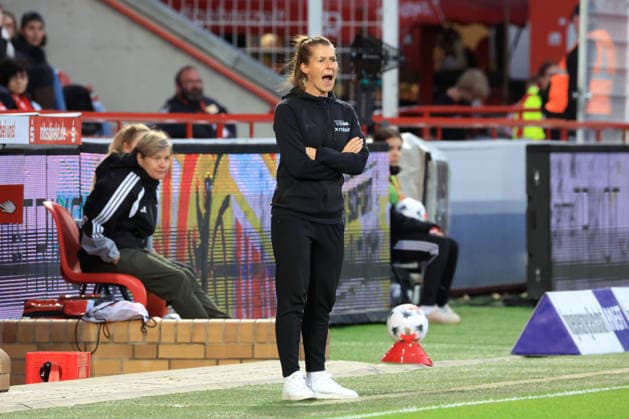 September 20, 2026, GER Germany, Soccer, Bundesliga 1, Women, 2026–2027, Alte Foersterei, 1. FC Union vs. RB Leipzig Head Coach Marie Louise Eta 1. FC Union Berlin 1st Division DFB DFL regulations prohibit any use of photographs as image sequences and or quasi-video nordphoto GmbH Engler Berlin Stadium Alte Foersterei Berlin Germany Copyright: xNordphotox xEnglerx