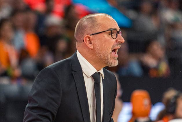 September 20, 2026 ratiopharm Ulm vs. MHP Riesen Ludwigsburg Germany, Ulm, September 20, 2026, Basketball, Bundesliga, 2026–2027 season, ratiopharm Ulm vs. MHP Riesen Ludwigsburg, Carles Ortega Duran, coach of MHP Riesen Ludwigsburg