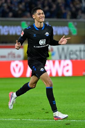 Paderborn, Home Deluxe Arena, September 26, 2020, GER, Men s, 1st Bundesliga, 2026–2027 season, SC Paderborn 07 vs. TSG 1899 Hoffenheim. Image: DFL regulations prohibit any use of photographs as image sequences and or quasi-video. North Rhine-Westphalia, Germany