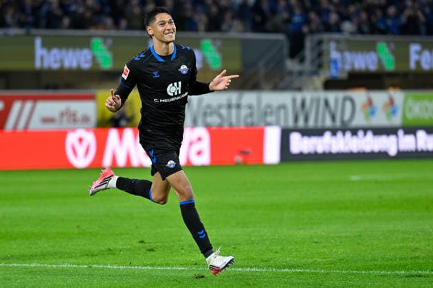 Paderborn, Home Deluxe Arena, September 26, 2020, GER, Men s, 1st Bundesliga, 2026–2027 season, SC Paderborn 07 vs. TSG 1899 Hoffenheim. Image: DFL regulations prohibit any use of photographs as image sequences and or quasi-video. North Rhine-Westphalia, Germany