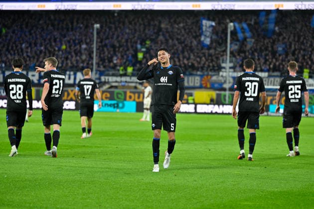 Paderborn, Home Deluxe Arena, September 26, 2020, GER, Men s, 1st Bundesliga, 2026–2027 Season, SC Paderborn 07 vs. TSG 1899 Hoffenheim. Image: DFL regulations prohibit any use of photographs as image sequences and or quasi-video. North Rhine-Westphalia, Germany