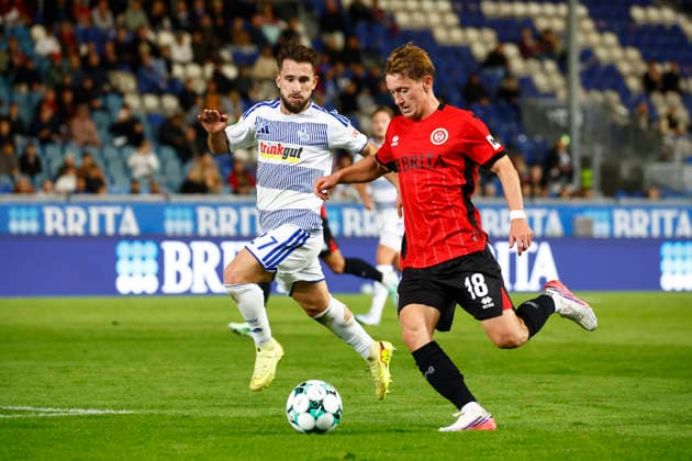 September 20, 2026, xavx, Soccer 3rd Division, SV Wehen Wiesbaden vs. MSV Duisburg, Can Coskun (MSV Duisburg), Fabian Greilinger (SV Wehen Wiesbaden), Wiesbaden