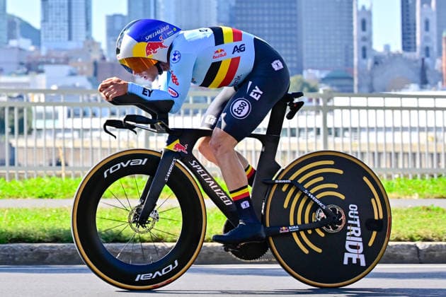 Remco EVENEPOEL ITT, Individual Time Trial 2026 Road Cycling World Championships Montreal Remco EVENEPOEL Belgium, Belgium Individual Time Trial ITT 39.2 km 2026 UCI Road World Championships in Montreal, Canada. The Road World Championships mark the 99th edition of the annual global road cycling competition—Individual Time Trial, UCI Road World Championships, Road Cycling World Championships.