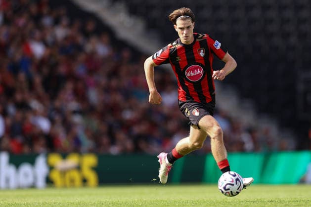 AFC Bournemouth gegen Liverpool, 20. September 2026, Bournemouth, Premier League, Fußball, AFC Bournemouth gegen Liverpool, Alex Scott aus Bournemouth, Foto: Jacques Feeney, Abseits, Bournemouth, Großbritannien Copyright: xJacquesxFeeneyx xOffsidexOffside