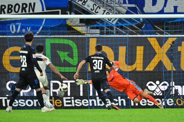 Paderborn, Home Deluxe Arena, September 26, 2020, GER, Men s, 1st Bundesliga, 2026–2027 season, SC Paderborn 07 vs. TSG 1899 Hoffenheim. Image: DFL regulations prohibit any use of photographs as image sequences and or quasi-video. North Rhine-Westphalia, Germany