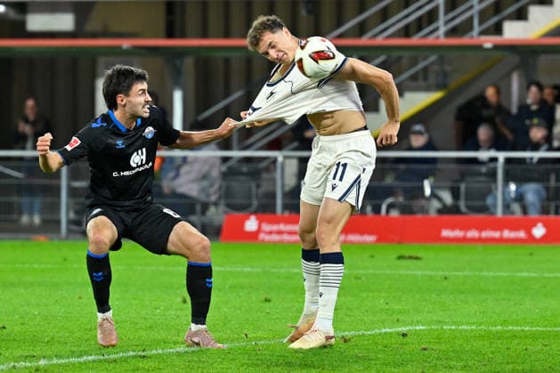 Paderborn, Home Deluxe Arena, September 26, 2020, GER, Men s, 1st Bundesliga, 2026–2027 season, SC Paderborn 07 vs. TSG 1899 Hoffenheim. Image: DFL regulations prohibit any use of photographs as image sequences and or quasi-video. North Rhine-Westphalia, Germany