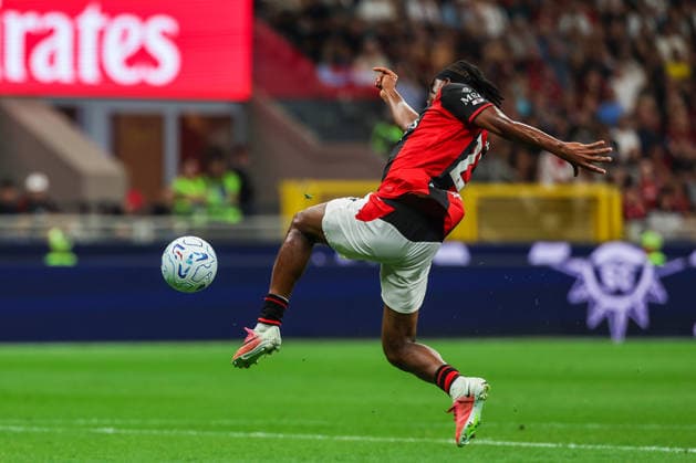 IPA88772740 - Samuel Chukwueze of AC Milan in action during a Serie A Enilive 2026 27 soccer match between AC Milan and US Lecce.  Copyright: xFabrizioxCarabelli IPAxSportx xx IPA88772740