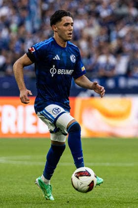 1 Bundesliga FC Schalke 04 vs. SV Elversberg September 20, 2026 Soufiane El Faouzi FC Schalke 04, 23 1 German Bundesliga Matchday 4 FC Schalke 04 vs. SV Elversberg Veltins Arena, Gelsenkirchen, September 20, 2026. DFL regulations prohibit any use of photographs as image sequences and or quasi-video content. Copyright: xBEAUTIFULxSPORTS Buriakovx