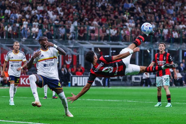 Goncalo Ramos of AC Milan seen in action during Serie A Enilive 2026 27 football match between AC Milan and US Lecce. Italy Copyright: xBEAUTIFULxSPORTS Carabellix