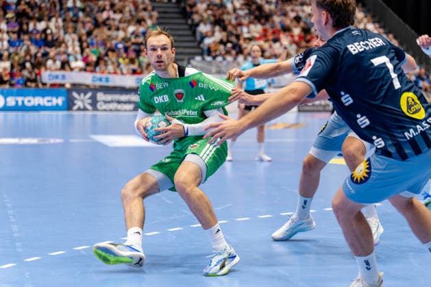Düsseldorf, September 20, 2026, Handball, Men s, Opel Bundesliga, Matchday 5, 2026–2027 Bergische HC vs. Füchse Berlin, Mathias Gidsel (Füchse Berlin), 19