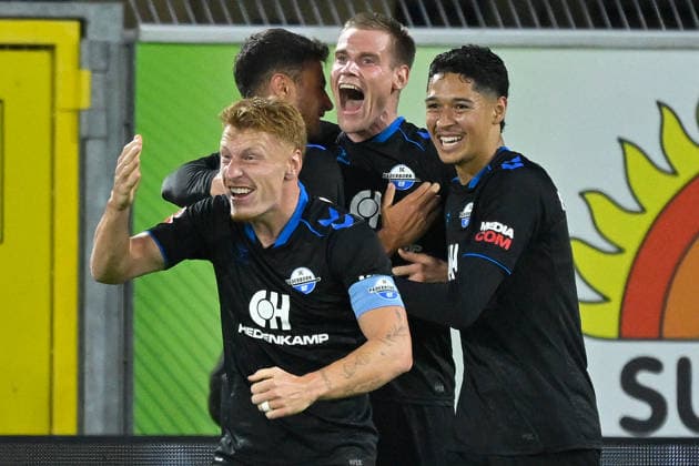 Paderborn, Home Deluxe Arena, September 26, 2020, GER, Men s, 1. Bundesliga, 2026–2027 season, SC Paderborn 07 vs. TSG 1899 Hoffenheim. Image: DFL regulations prohibit any use of photographs as image sequences and or quasi-video. North Rhine-Westphalia, Germany