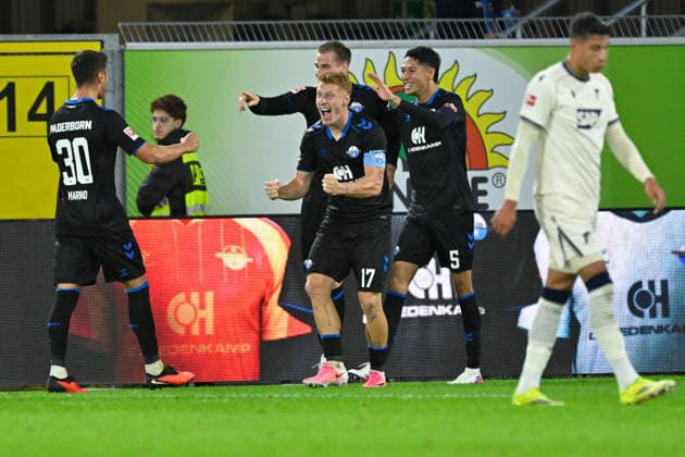 Paderborn, Home Deluxe Arena, September 26, 2020, GER, Men s, Bundesliga 1, 2026–2027 season, SC Paderborn 07 vs. TSG 1899 Hoffenheim. Image: DFL regulations prohibit any use of photographs as image sequences and or quasi-video. North Rhine-Westphalia, Germany