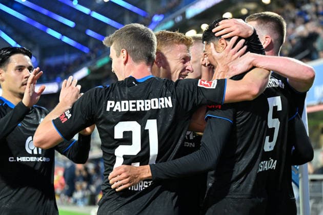 Paderborn, Home Deluxe Arena, September 26, 2020, GER, Men s, 1. Bundesliga, 2026–2027 season, SC Paderborn 07 vs. TSG 1899 Hoffenheim. Image: DFL regulations prohibit any use of photographs as image sequences and or quasi-video. North Rhine-Westphalia, Germany