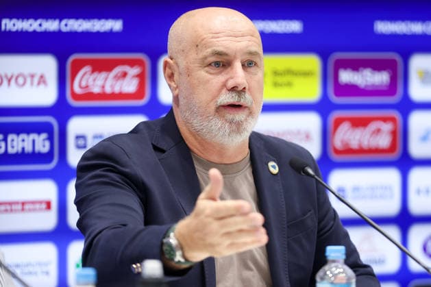 press conference, PK, Pressekonferenz of Bosnia and Herzegovina head coach Sergej Barbarez Bosnia and Herzegovina head coach Sergej Barbarez speaks during a press conference in Sarajevo, Bosnia and Herzegovina, on September 21, 2026, ahead of the UEFA Nations League matches against Poland, Romania and Sweden.  ArminxDurgut PIXSELL