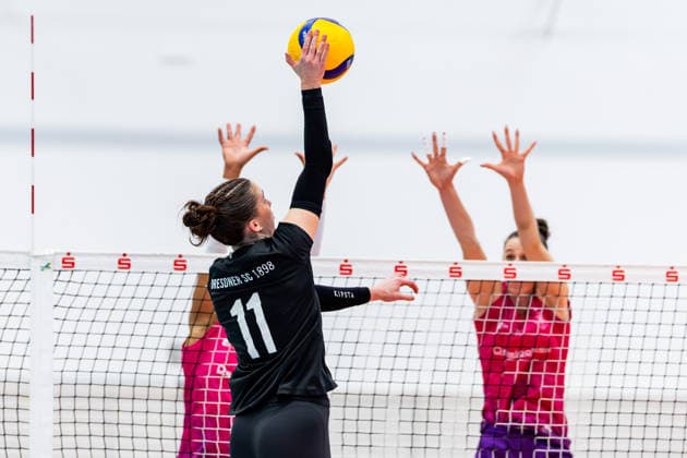 September 20, 2026, GER, Volleyball, Women, Funke Volley Cup, Season 26–27, Day 3 of the tournament, Dresdner SC (Dresdner Sportclub 1898) vs. KS DevelopRes Rzeszow (Rylen Claire Reid) at Dresdner Sportclub 1898, Dresdner SC, 99089 Erfurt, Rieths Sports Complex, Thuringia, Germany