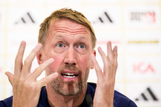 September 21, 2026: Head coach Graham Potter of the Swedish national soccer team during a press conference on September 21, 2026 in Stockholm. Photo by Joel Marklund, BILDBYRAN. Code: JM JM0853 bbeng soccer football fotball Nations League UEFA Nations League press conference Sweden Sweden Sweden A  Copyright: JOELxMARKLUND BB260921JM017
