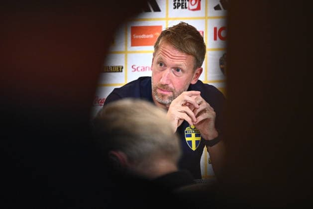 STOCKHOLM, SWEDEN 20260921 Swedish national team captain Graham Potter during a press conference at Scandic Park as the men’s national team gathers in Stockholm ahead of the group stage of the Nations League STOCKHOLM SWEDEN x10090x  Copyright: xClaudioxBresciani TTx PRESS CONFERENCE BEFORE THE NATIONS LEAGUE