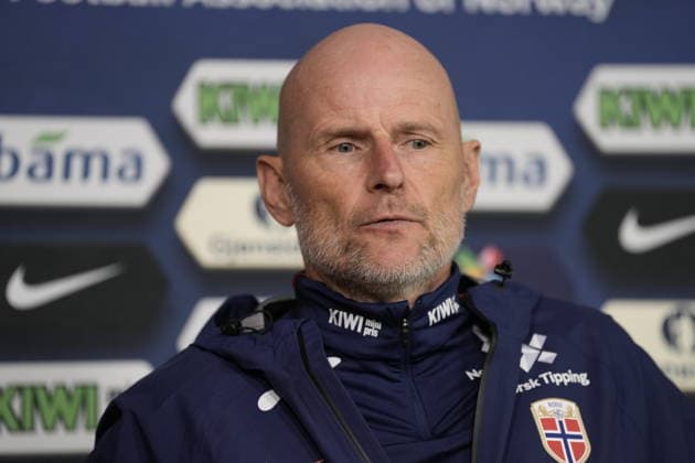Press Conference with Stale Solbakken, Oslo, September 21, 2026: Norway’s national team coach, Stale Solbakken, meets with the press ahead of the men’s national team’s upcoming Nations League matches, in which Norway will face Denmark, Wales, and Portugal. Photo by Beate Oma Dahle, NTB, Oslo, Norway. EDITORIAL USE ONLY. RESTRICTED USE FOR BETTING COMPANIES Copyright: xBeatexOmaxDahlex xNTBx