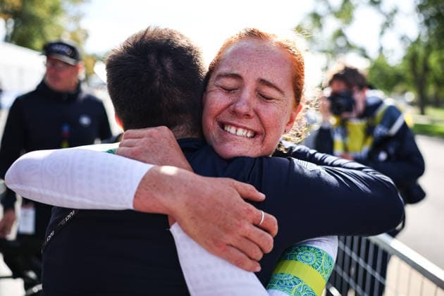 2026 UCI Road World Championships Picture by Alex Whitehead SWpix.com - 21 09 2026 - Cycling - 2026 UCI Road World Championships - MontrÃ al, Canada - Women Under-23 Individual Time Trial (ITT) - Felicity Wilson-Haffenden (Australia) Wins the Women Under-23 Individual Time Trial (ITT) to become World Champion MontrÃ al Avenue du Parc Canada Copyright: x xSWpix.comx(t axPhotographyxHubxLtd)xAlexxWhitehead SWpix.comx SWP-3521-0775