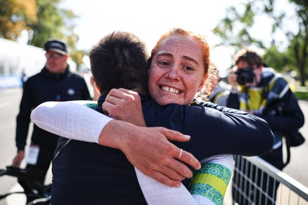 2026 UCI Road World Championships Picture by Alex Whitehead SWpix.com - 21 09 2026 - Cycling - 2026 UCI Road World Championships - MontrÃ al, Canada - Women Under-23 Individual Time Trial (ITT) - Felicity Wilson-Haffenden (Australia) wins the Women Under-23 Individual Time Trial (ITT) to become World Champion MontrÃ al Avenue du Parc Canada Copyright: x xSWpix.comx(t axPhotographyxHubxLtd)xAlexxWhitehead SWpix.comx SWP-3521-0785