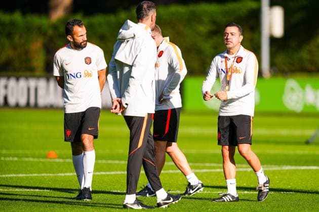ZEIST , 21-09-2026 , KNVB Campus , season 2026 2027 , Dutch International football , Training session Netherlands , picture shows Netherlands trainer coach Xavi Hernandez Training Netherlands 21-09-2026  x207384386x Copyright: