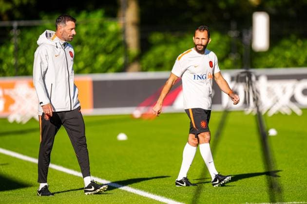 ZEIST , 21-09-2026 , KNVB Campus , season 2026 2027 , Dutch International football , Training session Netherlands , picture shows Netherlands assistent trainer coach Ruud van Nistelrooij Training Netherlands 21-09-2026  x207384391x Copyright: