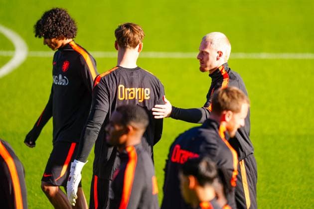 ZEIST , 21-09-2026 , KNVB Campus , season 2026 2027 , Dutch International football , Training session Netherlands , picture shows Netherlands player Mexx Meerdink Training Netherlands 21-09-2026  x207384433x Copyright: