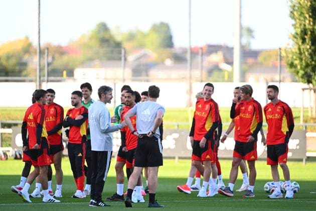 Italy v Belgium - UEFA Nations League 2026 Media Activities 21 09 2026 TUBIZE, BELGIUM - SEPTEMBER 21 : players of Belgium pictured during a training session ahead of the UEFA Nations League tournament league phase matchday 1 group A1 match between Italy and Belgium on September 21, 2026 in Tubize, Belgium, 21 09 2026 Tubize Belgium  Copyright: xVincentxKalutx