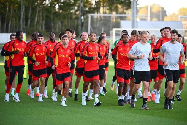 Italy v Belgium - UEFA Nations League 2026 Media Activities 21 09 2026 TUBIZE, BELGIUM - SEPTEMBER 21 : players of Belgium pictured during a training session ahead of the UEFA Nations League tournament league phase matchday 1 group A1 match between Italy and Belgium on September 21, 2026 in Tubize, Belgium, 21 09 2026 Tubize Belgium  Copyright: xVincentxKalutx