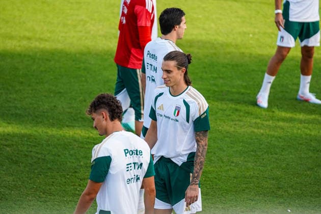 Riccardo Calafiori during the Italia team training at federal technical center of Coverciano, Florence, Italy - September 21, 2026. - Soccer  Copyright: xSaraxEsposito LaPressex
