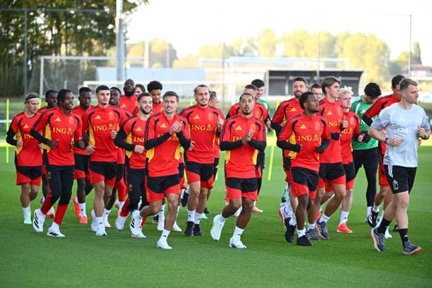 Italy v Belgium - UEFA Nations League 2026 Media Activities 21 09 2026 TUBIZE, BELGIUM - SEPTEMBER 21 : players of Belgium pictured during a training session ahead of the UEFA Nations League tournament league phase matchday 1 group A1 match between Italy and Belgium on September 21, 2026 in Tubize, Belgium, 21 09 2026 Tubize Belgium  Copyright: xVincentxKalutx