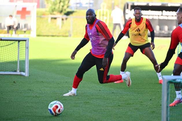 Italy v Belgium - UEFA Nations League 2026 Media Activities 21 09 2026 TUBIZE, BELGIUM - SEPTEMBER 21 : Lukaku Romelu forward of Belgium pictured during a training session ahead of the UEFA Nations League tournament league phase matchday 1 group A1 match between Italy and Belgium on September 21, 2026 in Tubize, Belgium, 21 09 2026 Tubize Belgium  Copyright: xVincentxKalutx