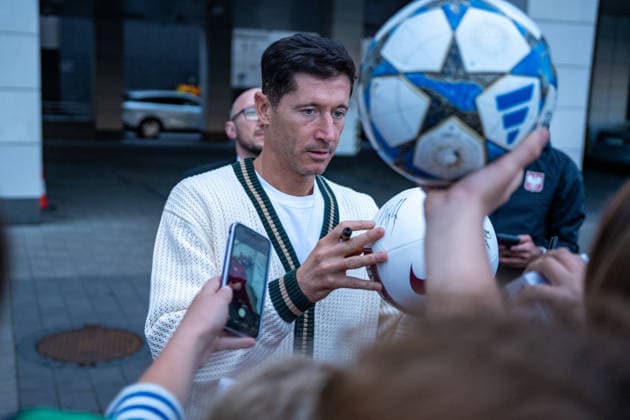 Football, Poland national team, arrival in Warsaw