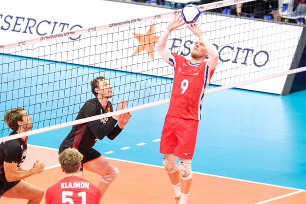 Belgium vs Czechia at Final Eight of the CEV Enel EuroVolley 2026 Men at PalaVela in Turin, Italy LuboÅ¡ BartÅ¯nÄ›k of Czechia during the Belgium vs Czechia match at Final Eight of the CEV Enel EuroVolley 2026 Men at PalaVela in Turin, Italy, on September 21, 2026. Belgium wins the match against Czechia with a score 3-1., Credit:Davide Di Lalla Unicode Images Davide Di Lalla Avalon Italy, Turin, PalaVela  Copyright: xDavidexDixLalla UnicodexImagesx xDavidexDixLallax xAvalonx 1137090109