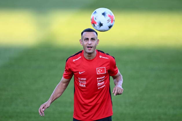 Turkiye national football team begins preparations for France match ISTANBUL, TURKIYE - SEPTEMBER 21: Bartug Elmaz of Turkiye takes part in a training session at the Hasan Dogan National Teams Camp and Training Facilities in Riva as the national team, Nationalteam prepares for its UEFA Nations League A Group 1 match against France in Kocaeli on September 25, in Istanbul, Turkiye, on September 21, 2026. Hakan Akgun Anadolu Istanbul Turkey. Editorial use only. Please get in touch for any other usage.  Copyright: x2026xAnadoluxHakanxAkgunx