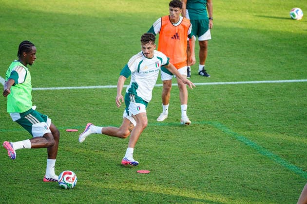 Sebastiano Esposito during the Italia team training at federal technical center of Coverciano, Florence, Italy - September 21, 2026. - Soccer  Copyright: xSaraxEsposito LaPressex