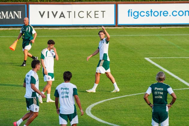 Francesco Pio Esposito during the Italia team training at federal technical center of Coverciano, Florence, Italy - September 21, 2026. - Soccer  Copyright: xSaraxEsposito LaPressex