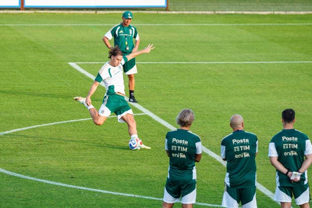 Francesco Pio Esposito during the Italia team training at federal technical center of Coverciano, Florence, Italy - September 21, 2026. - Soccer  Copyright: xSaraxEsposito LaPressex