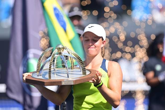Villa Lobos Park, Sao Paulo (SP), 09 21 2026 - SPORTS SP OPEN WTA, Tennis Damen 250 - Kaitlin Quevedo (ESP) is the champion of the Singles Tournament - Match between Kaitlin Quevedo (ESP) and Nadia Podoroska (ARG), valid for the final of the singles tournament of the SP Open WTA 250, held on Court 1 of Villa Lobos Park, in Sao Paulo, on the morning of this Monday, 20 (Photo: Eduardo Carmim Photo Premium SPP) 30930 (Eduardo Carmim SPP) Copyright: xEduardoxCarmimx xSPPx spp-en-EdCa-eduardo_carmim_photo_premium_510045