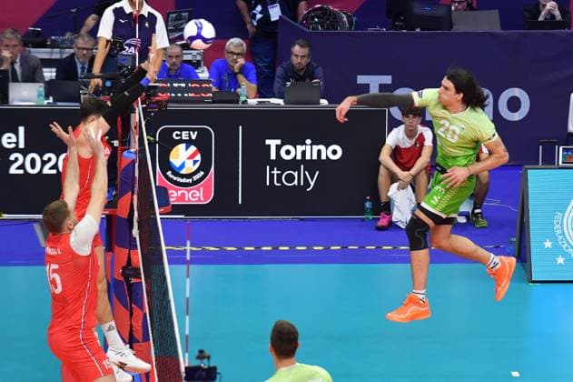 Foto IPP Massimo Rana Torino 21-09-2026 Pallavolo Cev Europei Volley Serbia-Slovenia nella foto mujanovic Italy Photo Press - World Copyright italy ITALY  Copyright: xR4924_italyphotopressx