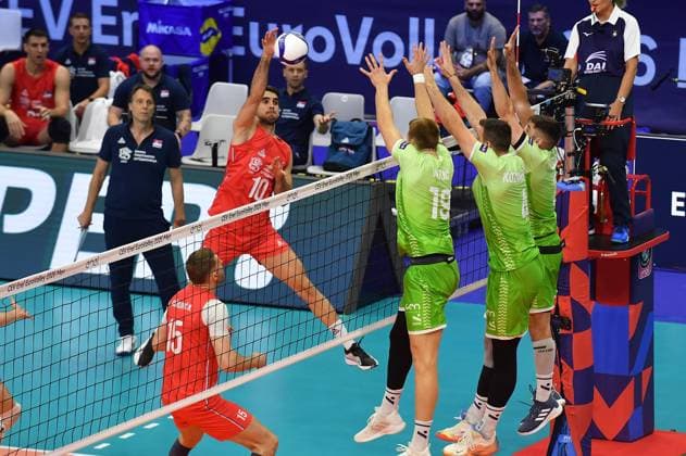 Foto IPP Massimo Rana Torino 21-09-2026 Pallavolo Cev Europei Volley Serbia-Slovenia nella foto kujundic Italy Photo Press - World Copyright italy ITALY  Copyright: xR4924_italyphotopressx
