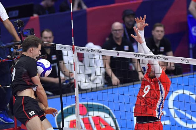 VOLLEYBALL - CEV Eurovolley Men - Belgium vs. Czechia Photo by IPA ABACAPRESS.COM88814639 - Turin, Italy, September 21, 2026, Palavela Turin, CEV Eurovolley Men 2026, Round of 16, ROTTY Seppe 12 (BEL).in action during the CEV Eurovolley Men 2026 match between Belgium and Czechia (3–1) in Turin at Palavela Turin Italy  Copyright: xIPAxSport ABACAx