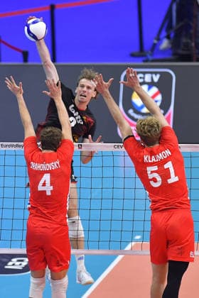 VOLLEYBALL - CEV Eurovolley Men - Belgium vs. Czechia Photo by IPA ABACAPRESS.COM88814656 - Turin, Italy, September 21, 2026, Palavela Turin, CEV Eurovolley Men 2026, Round of 16: REGGERS, Ferre 2 (BEL) ..in action during the CEV Eurovolley Men 2026 match between Belgium and the Czech Republic (3-1) in Turin at Palavela Turin Italy  Copyright: xIPAxSport ABACAx