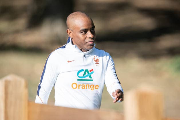 First training session for the French national team, Nationalteam with Zidane - Clairefontaine France s assistant coach Hamidou Msaidie during a training session four days ahead of France s UEFA Nations League football match against Turkey in Clairefontaine-en-Yvelines outside Paris, on September 21, 2026. The gathering is the first of the French national team under its new coach Zinedine Zidane, appointed on July 28, 2026 on a four-year contract. The Nations League, which France won in 2021, will dominate Zidane s attention in the coming months before the draw for the Euro 2028 qualifying tournament takes place in early December.Photo by Alexis Jumeau ABACAPRESS.COM Clairefontaine-en-Yvelines France  Copyright: xJumeauxAlexis ABACAx