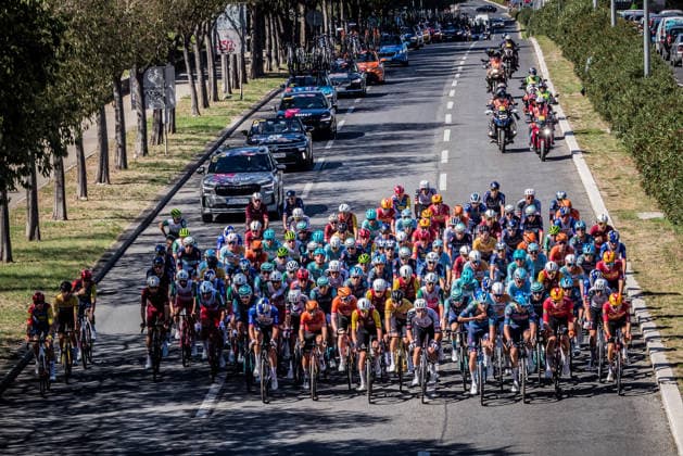 CRO Race 2026: Stage 1 Cyclists compete during the first stage of the CRO Race 2026, a 167-kilometre route from Split to Seget Donji in Split, Croatia on September 22, 2026. The six-stage race runs from September 22 to 27 across Croatia.  ZvonimirxBarisin PIXSELL