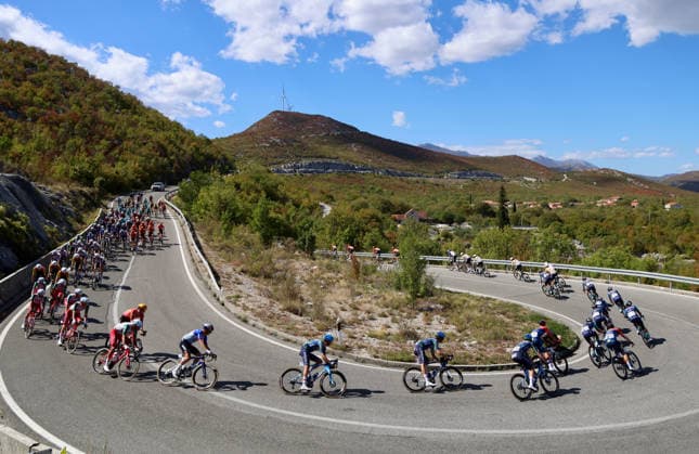 CRO Race 2026: Stage 1 Cyclists compete during the first stage of the CRO Race 2026, a 167-kilometre route from Split to Seget Donji in village Blato na Cetini near Omis, Croatia on September 22, 2026. The six-stage race runs from September 22 to 27 across Croatia.  IvoxCagalj PIXSELL