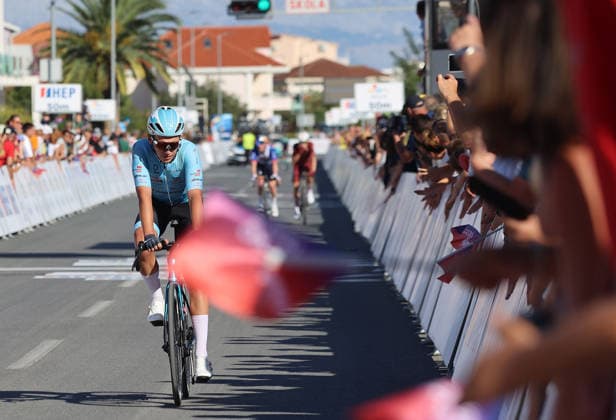 CRO Race 2026: Stage 1 Cyclists cross the finish line during the first stage of the CRO Race 2026, a 167-kilometre route from Split to Seget Donji in Seget Donji, Croatia on September 22, 2026. The six-stage race runs from September 22 to 27 across Croatia.  IvanaxIvanovic PIXSELL