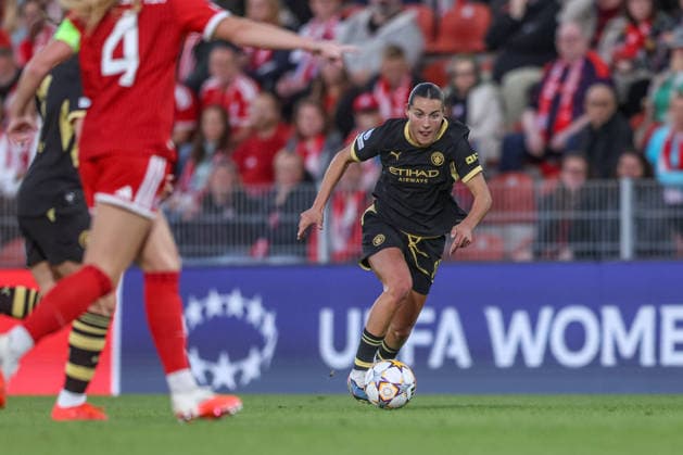 GER, Munich, FC Bayern Munich vs. Manchester City, Women s Champions League, Soccer, UEFA, 2026–2027 Season, uhlsport Park, Matchday 1 in pictures: Carlotta Wamser, Manchester City Women 37. DFB and DFL regulations prohibit any use of photographs as image sequences and or quasi-video. September 22, 2026 Copyright: HMBxMedia HendrikxHamelau